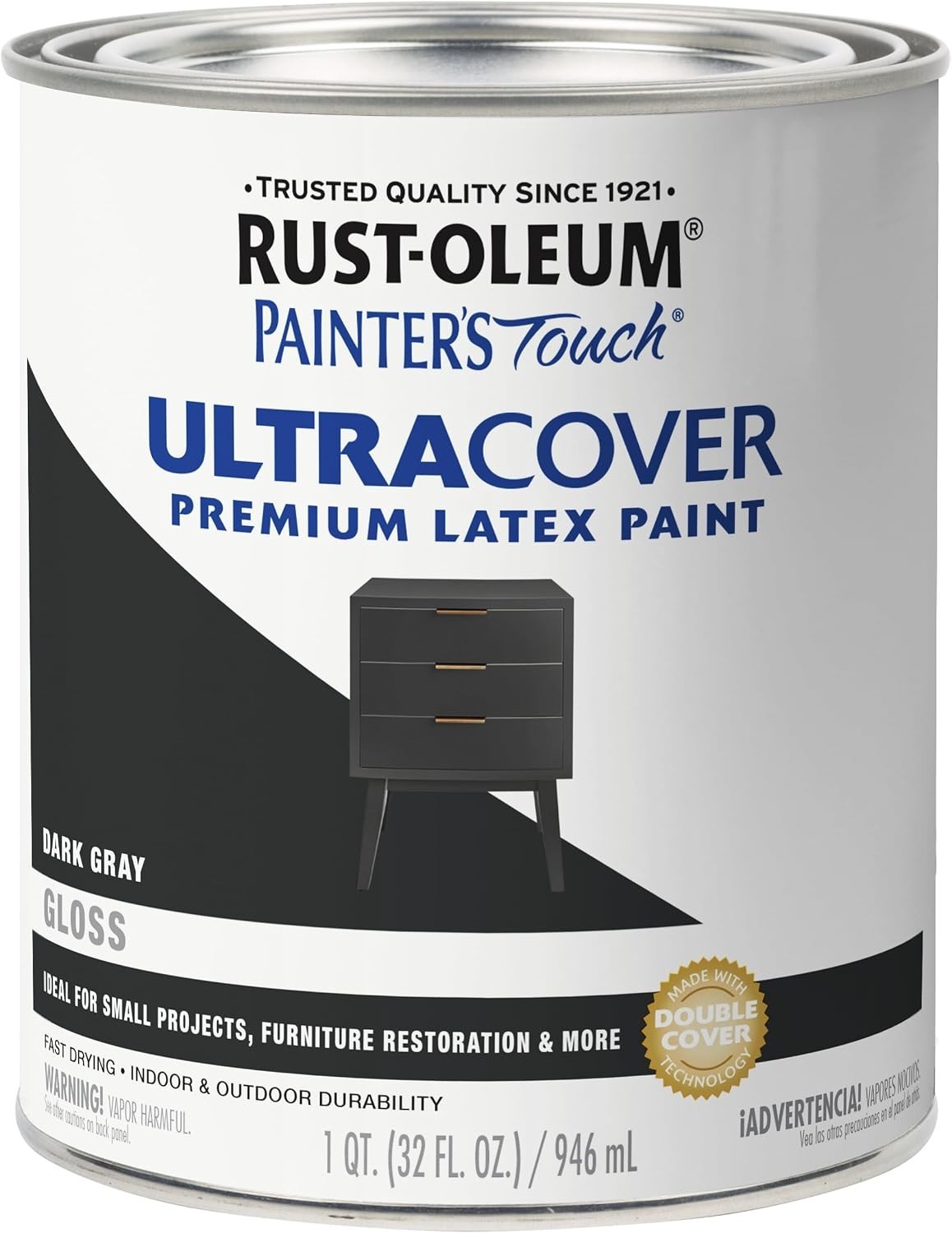 Rust-Oleum Painter\'s Touch Latex Brush-On Paint, Gloss Dark Gray Rust-Oleum Painter\'s Touch Latex Brush-On Paint, Gloss Dark Gray