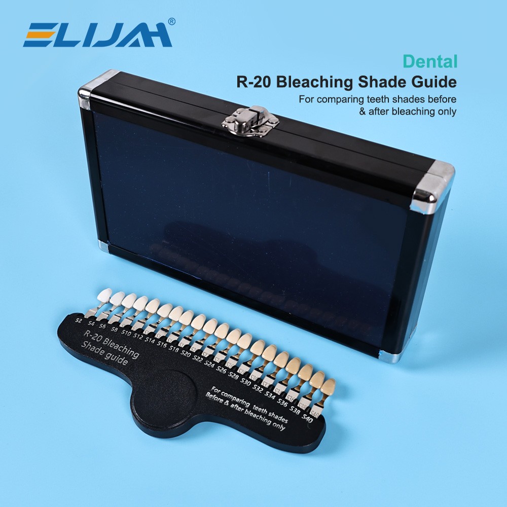 3D 20 Colors Dental Teeth Whitening Shade Guide Tooth Bleaching Shadeguide Sets
