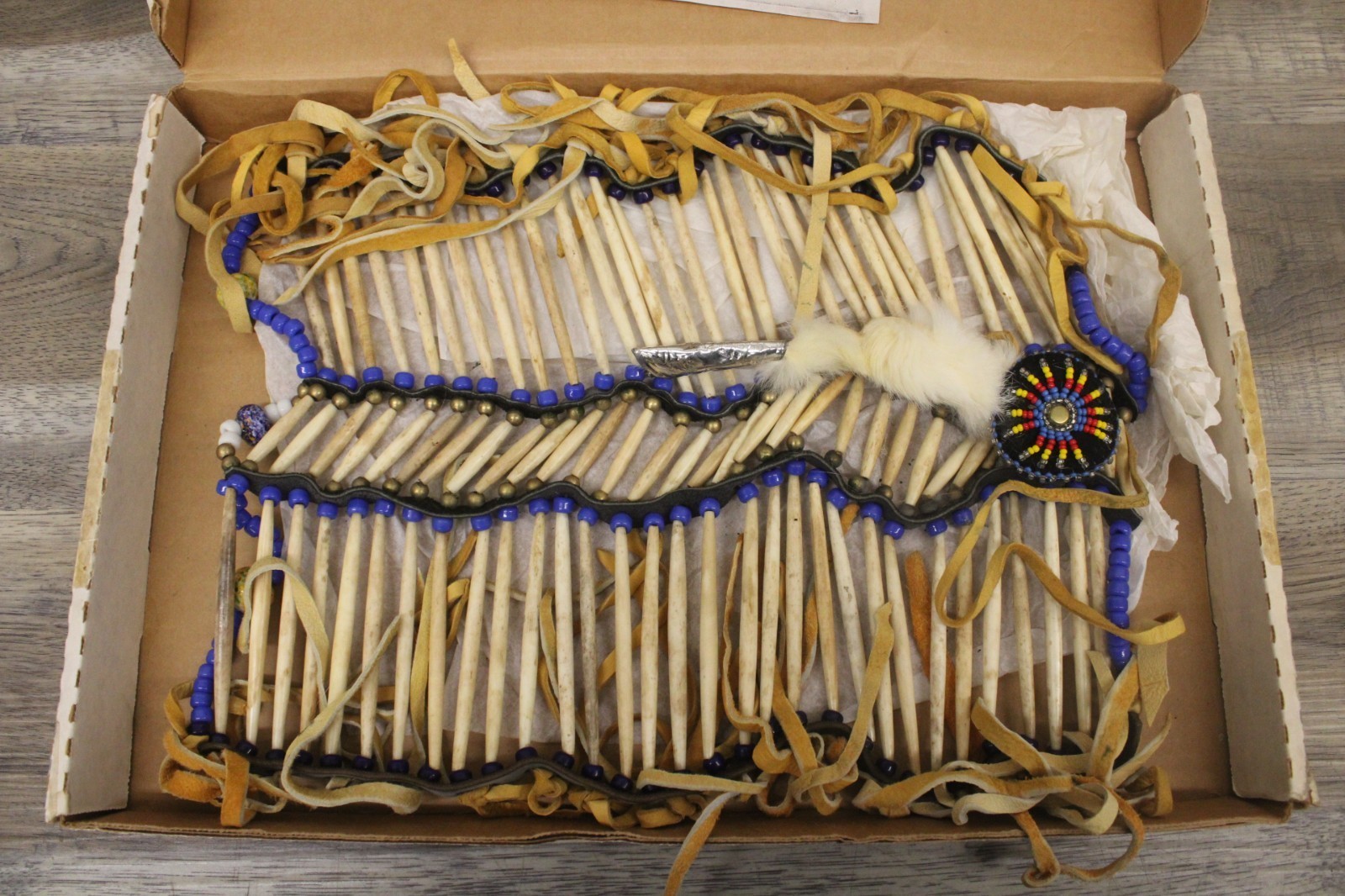 Native American Ceremonial Breast Plate Modern Traditionally Made With COA