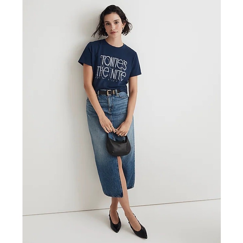 Madewell Tonite\'s The Nite Graphic Softfade Cotton Crewneck Relaxed Tee S
