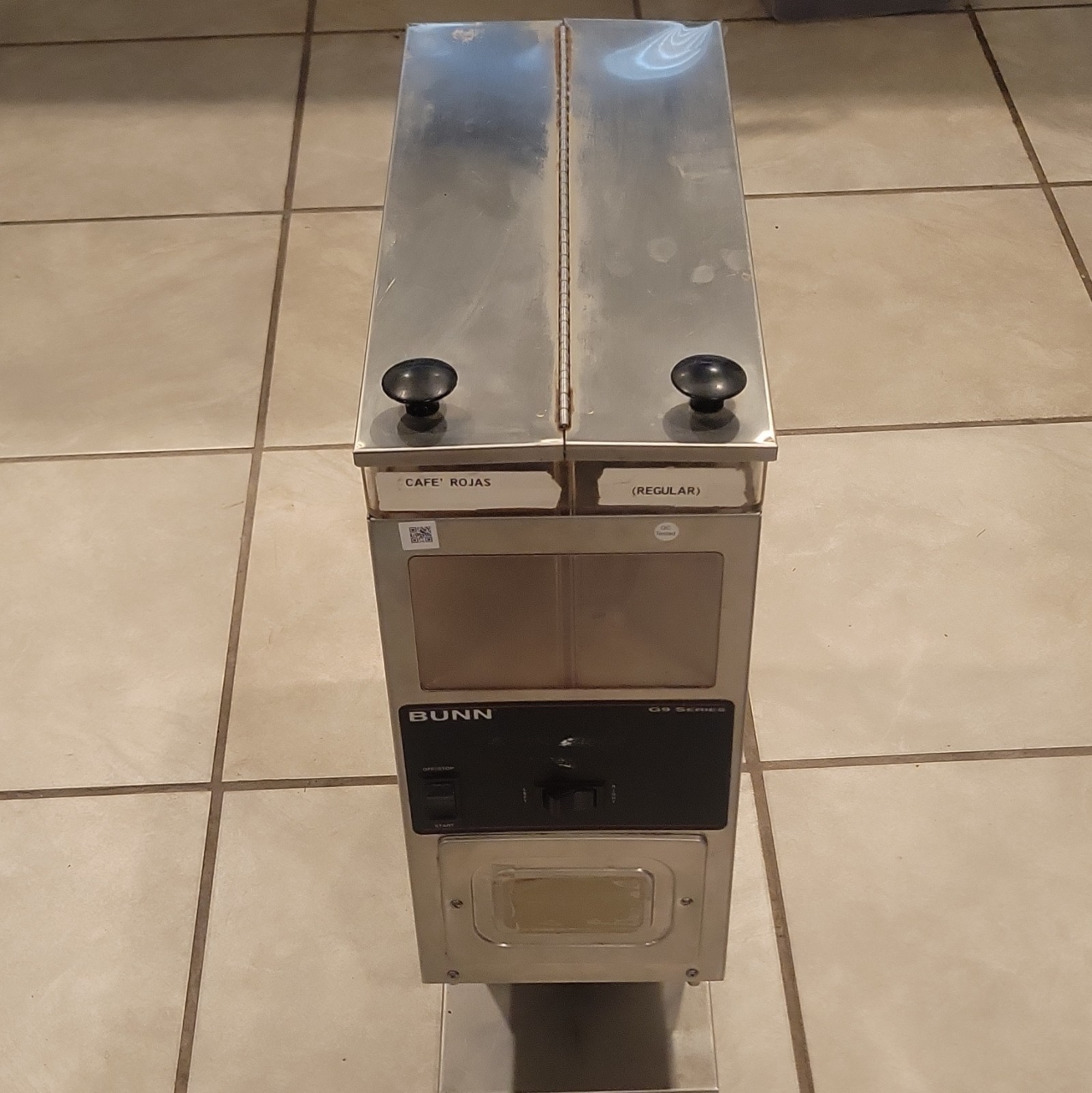 Bunn G9-2T HD Dual Hopper Portion Control Commercial Coffee Bean Grinder Tall Bunn G9-2T HD Dual Hopper Portion Control Commercial Coffee Bean Grinder Tall