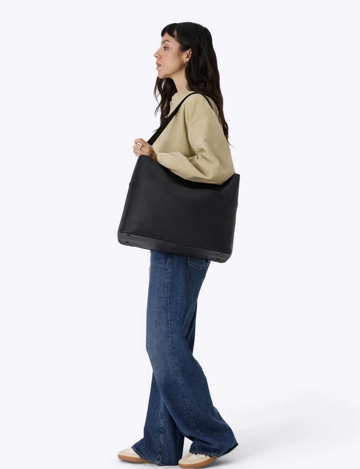 BÉIS The Diaper Tote Black Baby Diaper Bag Stroller Tote NWT