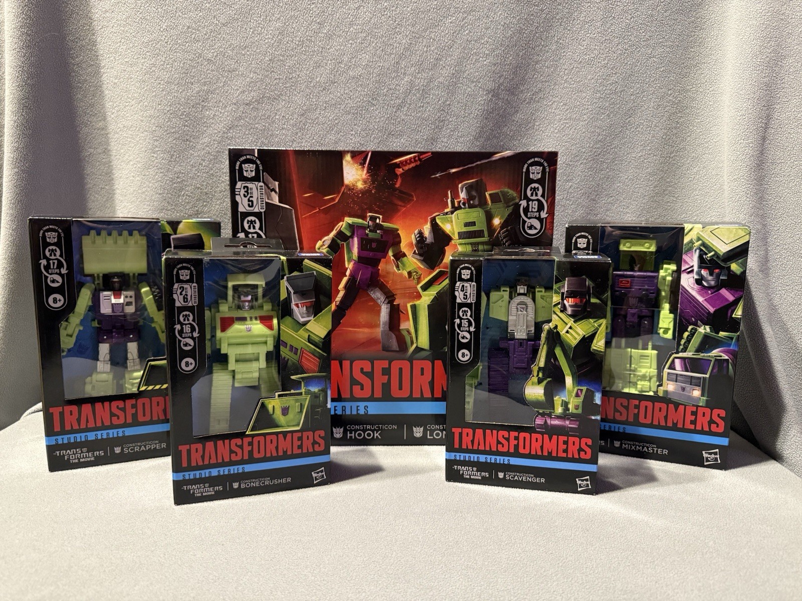 Transformers Studio Series Decepticon Constructicons ALL SIX (6) - DEVASTATOR Transformers Studio Series Decepticon Constructicons ALL SIX (6) - DEVASTATOR