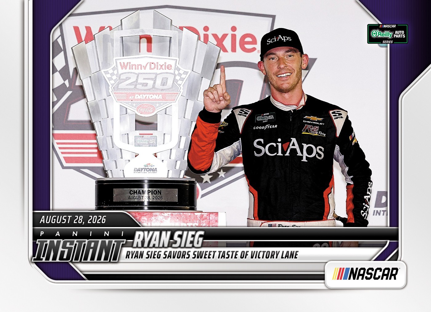 2026 Panini Instant NASCAR #76 Ryan Sieg RSS Racing PRESALE