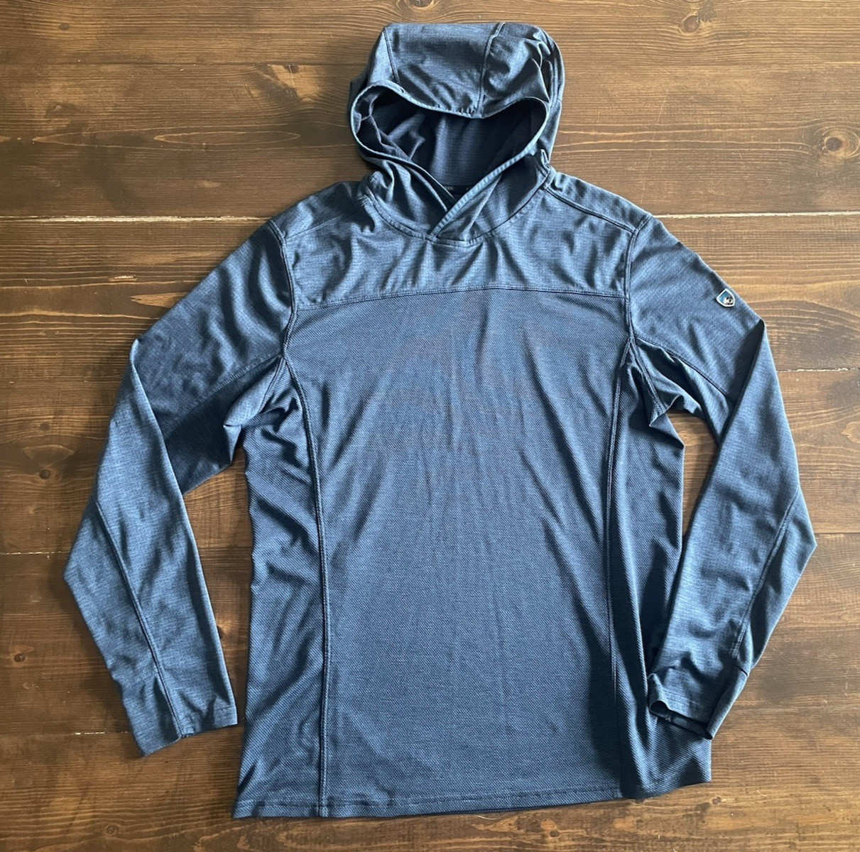 Kuhl Men\'s Engineered Hoody  Size M Dark Blue Pullover Long Sleeve Active