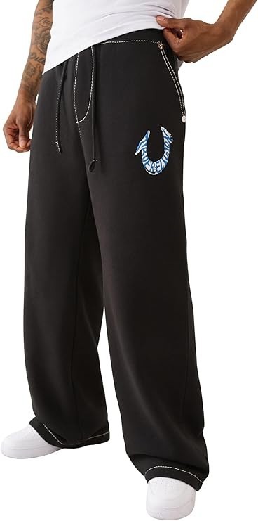 True Religion Men's HS Paint Baggy Big T Sweatpants True Religion Men's HS Paint Baggy Big T Sweatpants