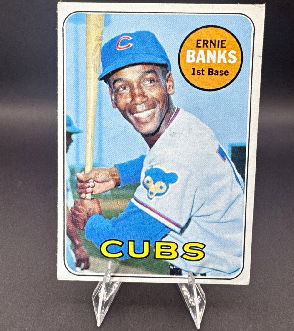 Topps 1969 Topps Ernie Banks #20 Chicago Cubs Base Set Baseball Card