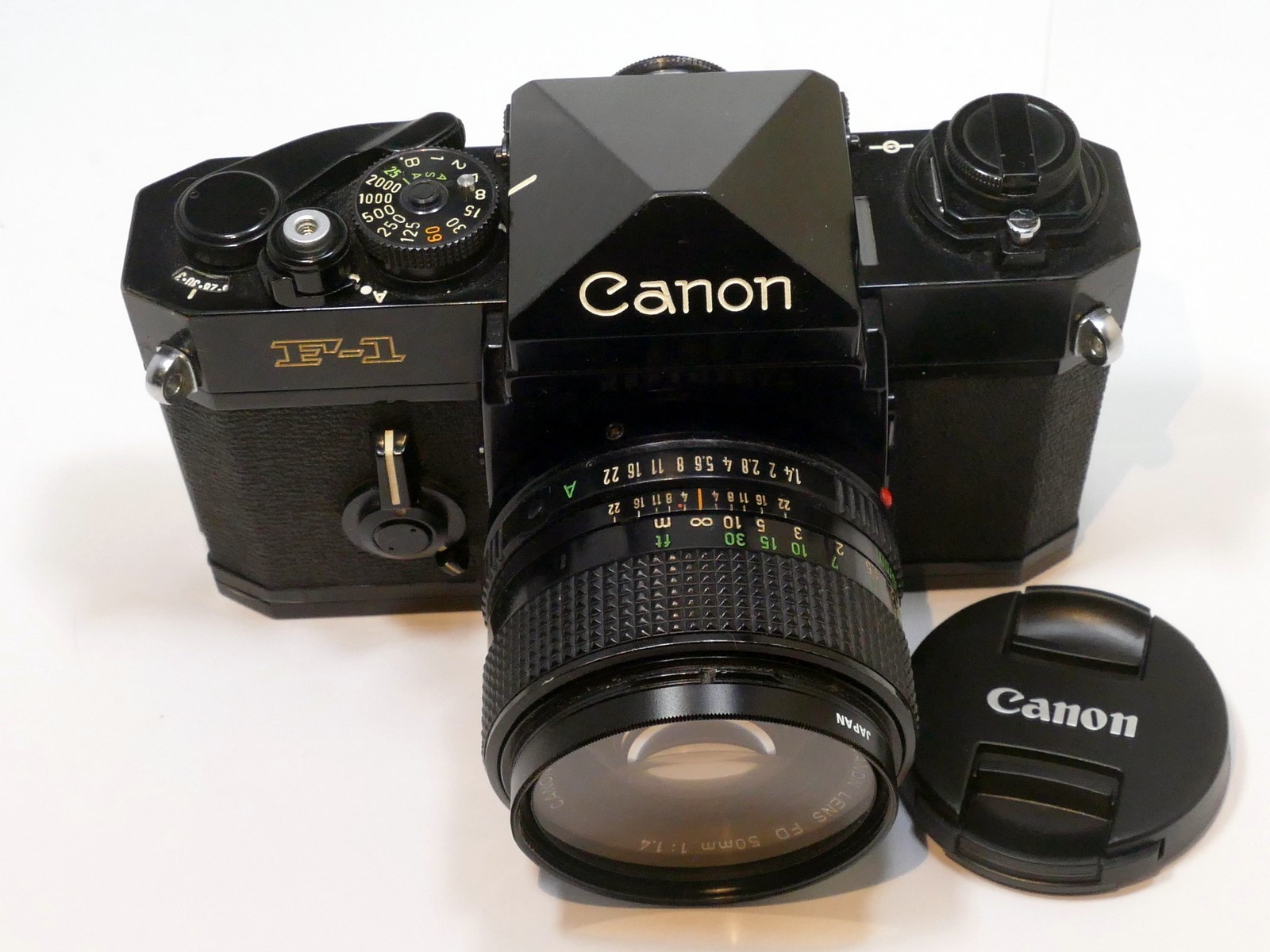 Canon F-1 Camera FD 50mm F1.4 Lens outfit kit works well tested  US