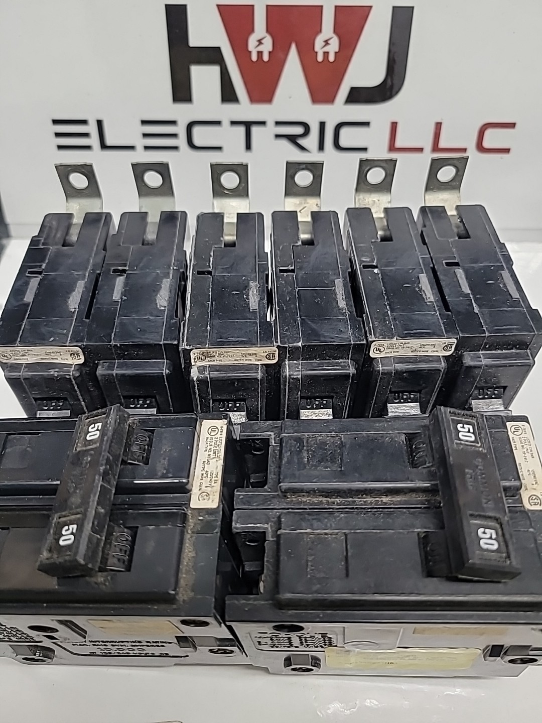 (Lot Of 5) CUTLER HAMMER QBHW2050 50A 2POLE BOLT ON CIRCUIT BREAKER EATON (Lot Of 5) CUTLER HAMMER QBHW2050 50A 2POLE BOLT ON CIRCUIT BREAKER EATON