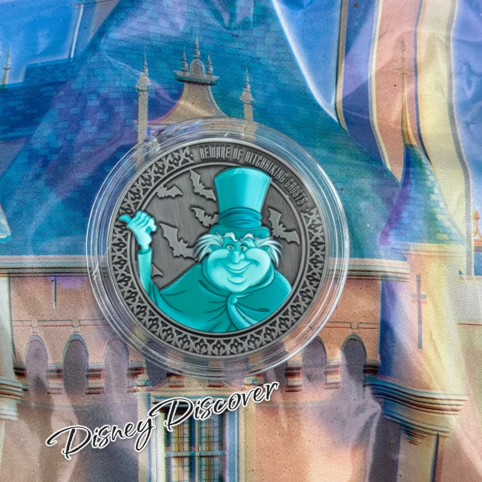Walt Disney World Hatbox Ghost The Haunted Mansion Collectible Medallion