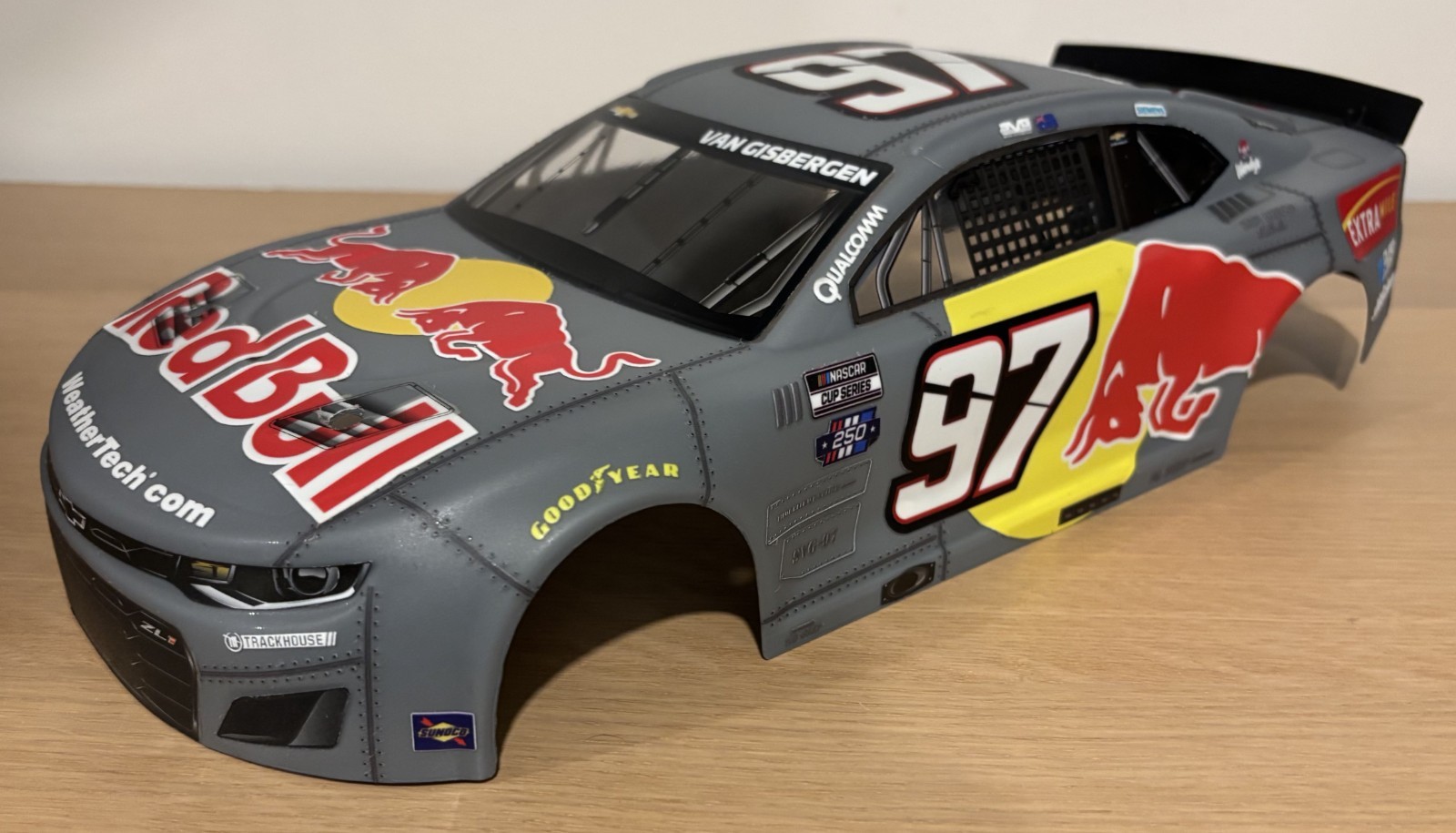 Losi 1/12 Custom Shane Van Gisbergen San Diego Red Bull Camaro Nascar RC Body