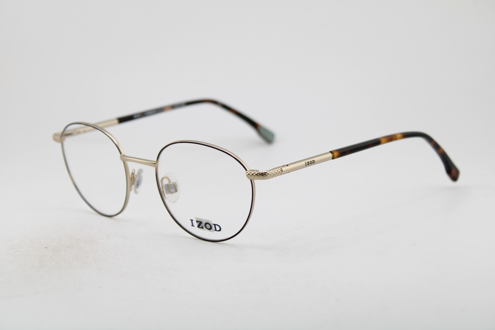 NEW IZOD IZ 2110 GOLD TORTOISE GUNMETAL AUTHENTIC EYEGLASSES 49-19 NEW IZOD IZ 2110 GOLD TORTOISE GUNMETAL AUTHENTIC EYEGLASSES 49-19