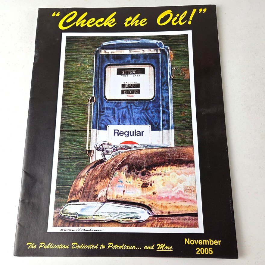 Gasoline Magazine for Porcelain Sign Collecting Texaco Champion Mobil Esso Ads