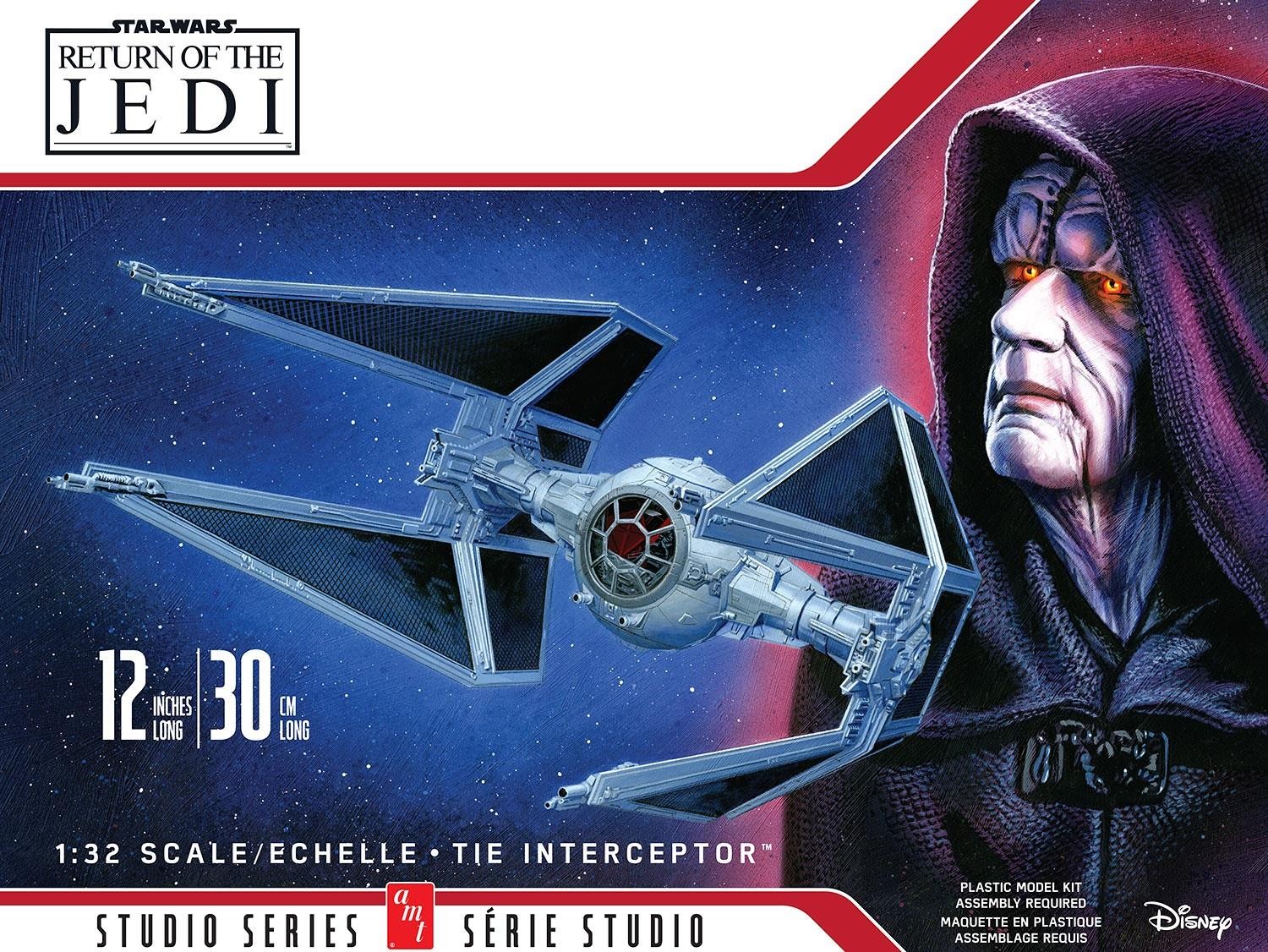 New AMT 1:32 Scale Star Wars Return Of The Jedi TIE Interceptor AMT1539M