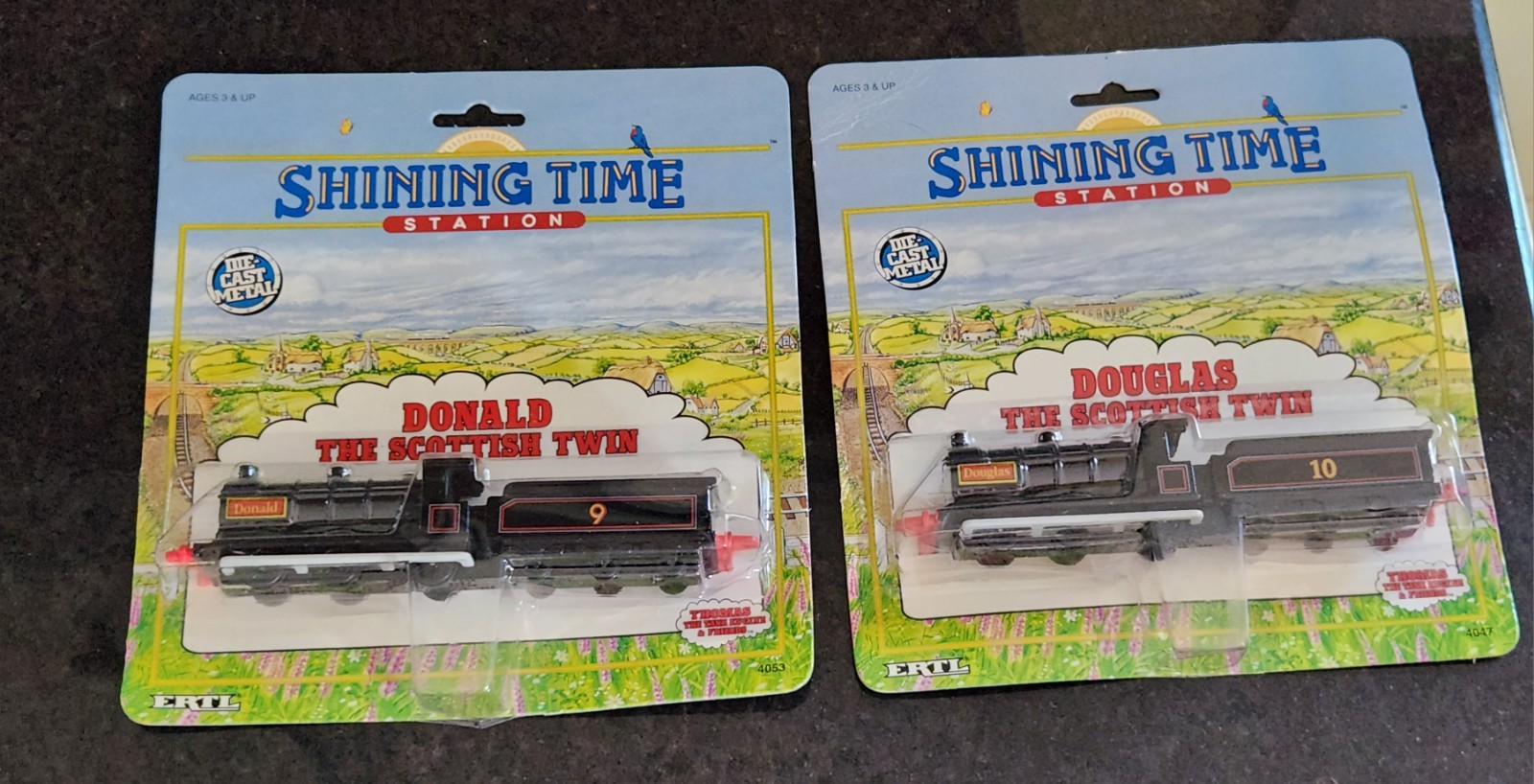 VTG 1992 ERTL Thomas Shining Time Station DONALD & DOUGLAS Lot Set UNPUNCHED NIP
