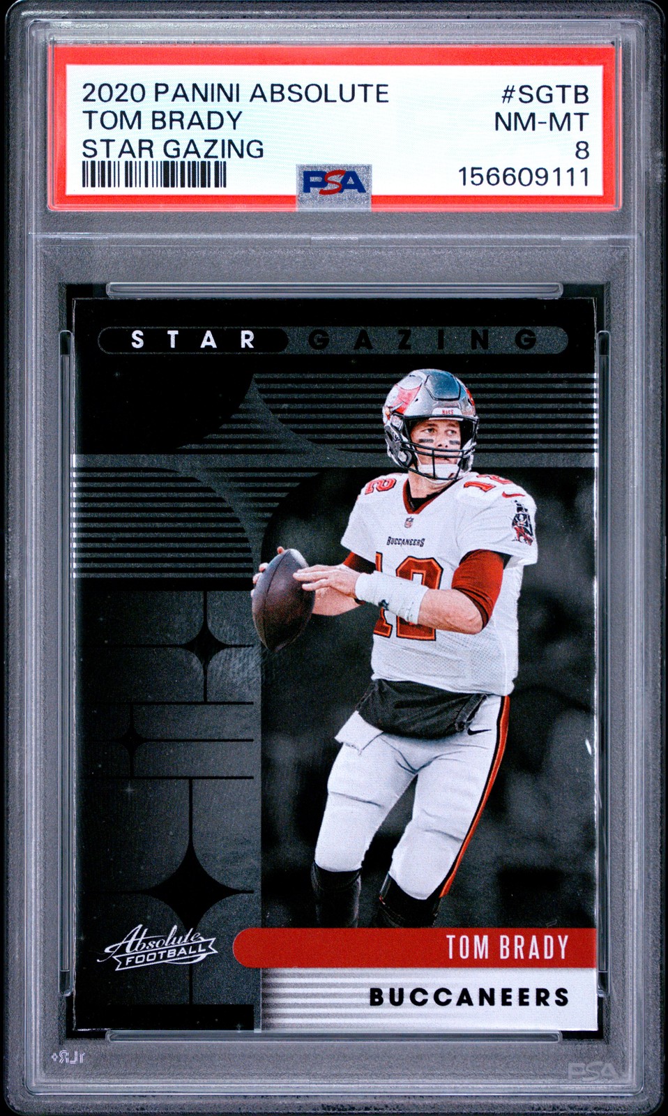 2020 Panini Absolute Star Gazing #SGTB Tom Brady Star Gazing PSA 8 Patriots NFL 2020 Panini Absolute Star Gazing #SGTB Tom Brady Star Gazing PSA 8 Patriots NFL