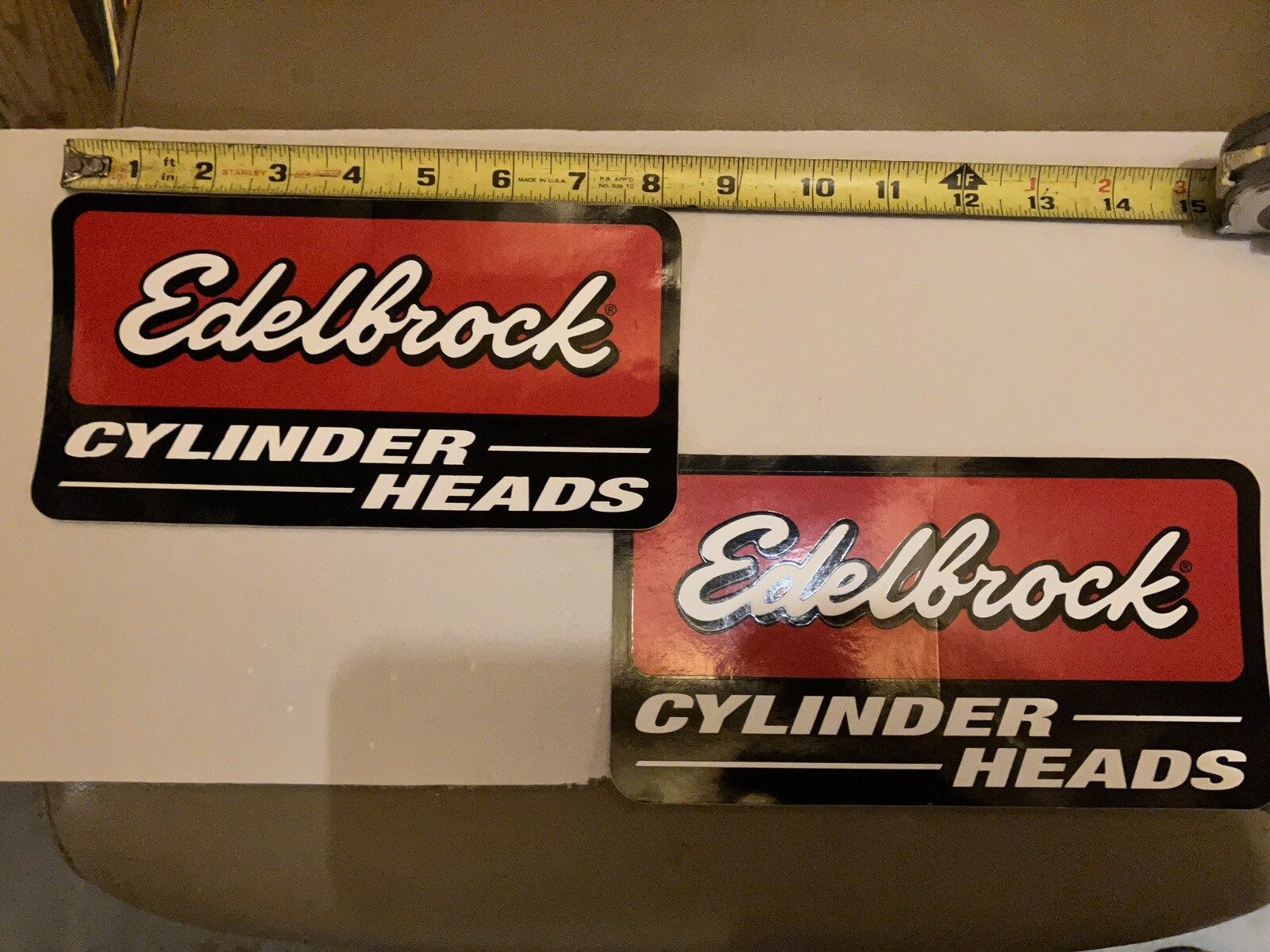EDELBROCK CYLINDER HEADS Racing contingency, Decal NHRA, NASCAR EDELBROCK CYLINDER HEADS Racing contingency, Decal NHRA, NASCAR