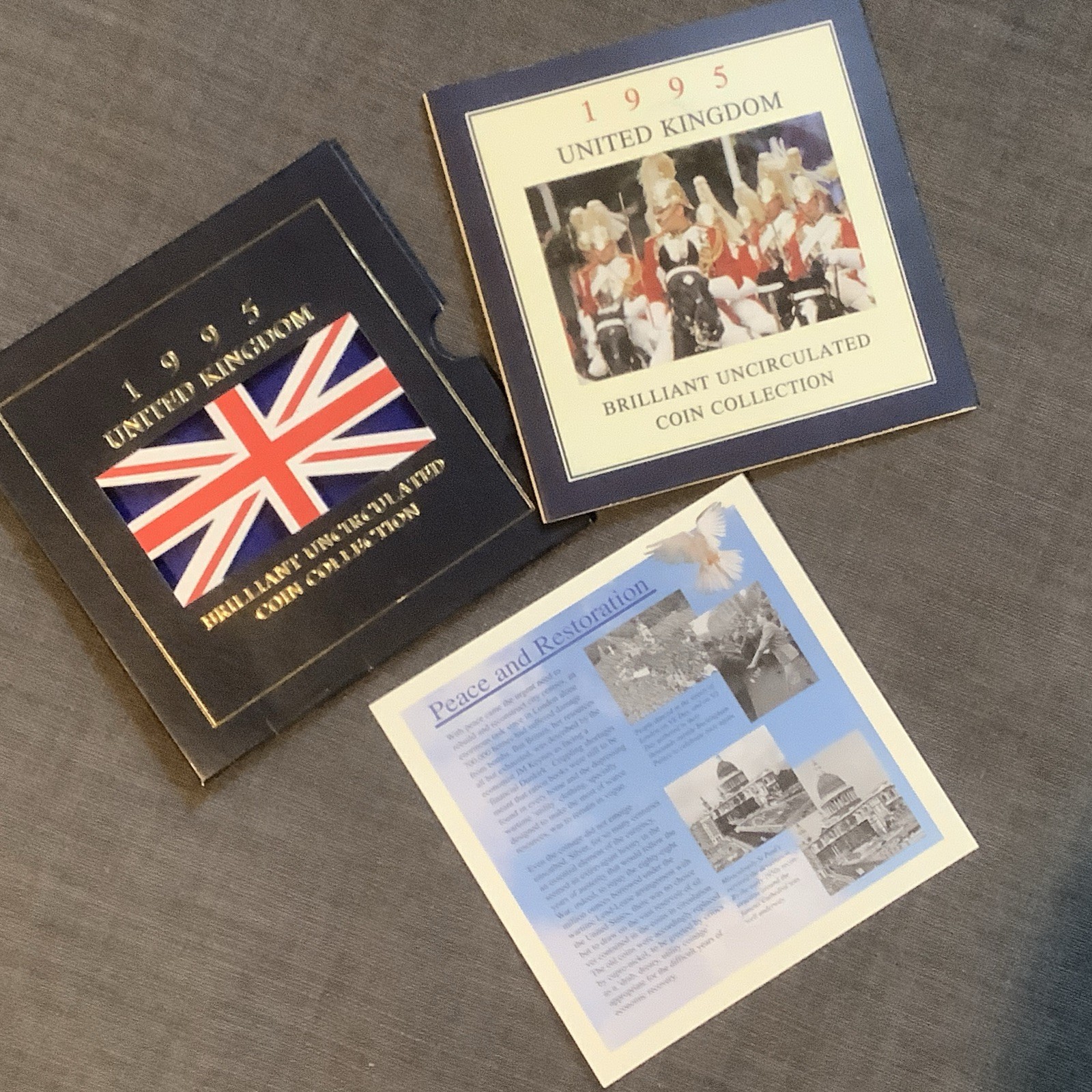 Great Britain, Royal Mint, 1995 Uncirculated Coin Year Set in Pack vgc