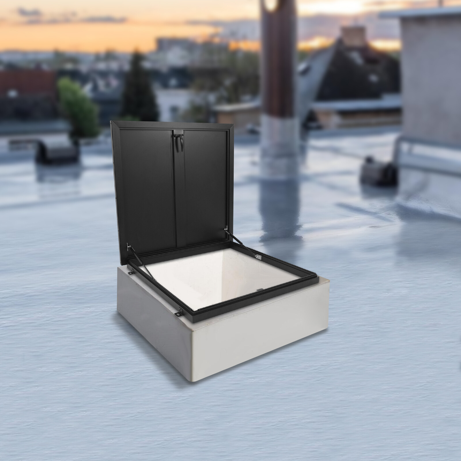 31.5*31.5 In Roof Hatch Roof Access Hatch Roof Security Door Aluminum Alloy