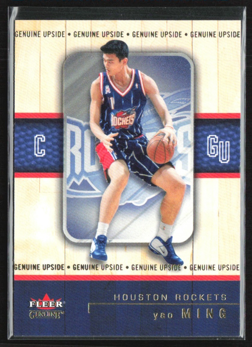 Yao Ming 2002-03 Fleer Genuine Upside RC /2002 #120 Houston Rockets Yao Ming 2002-03 Fleer Genuine Upside RC /2002 #120 Houston Rockets