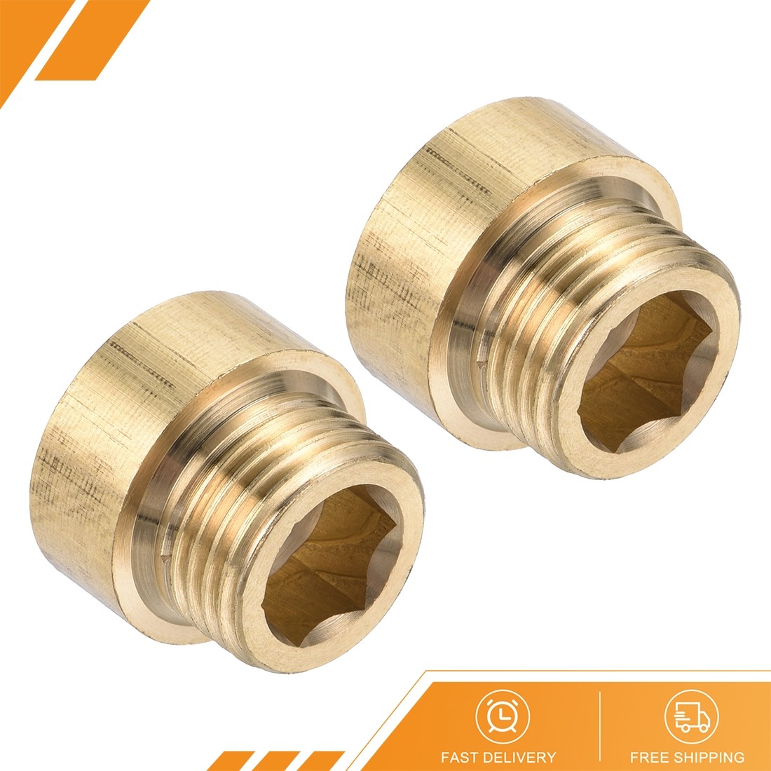 2Pcs Shower Head Extension Arm Brass G1/2 Male to Female 20mm 2Pcs Shower Head Extension Arm Brass G1/2 Male to Female 20mm