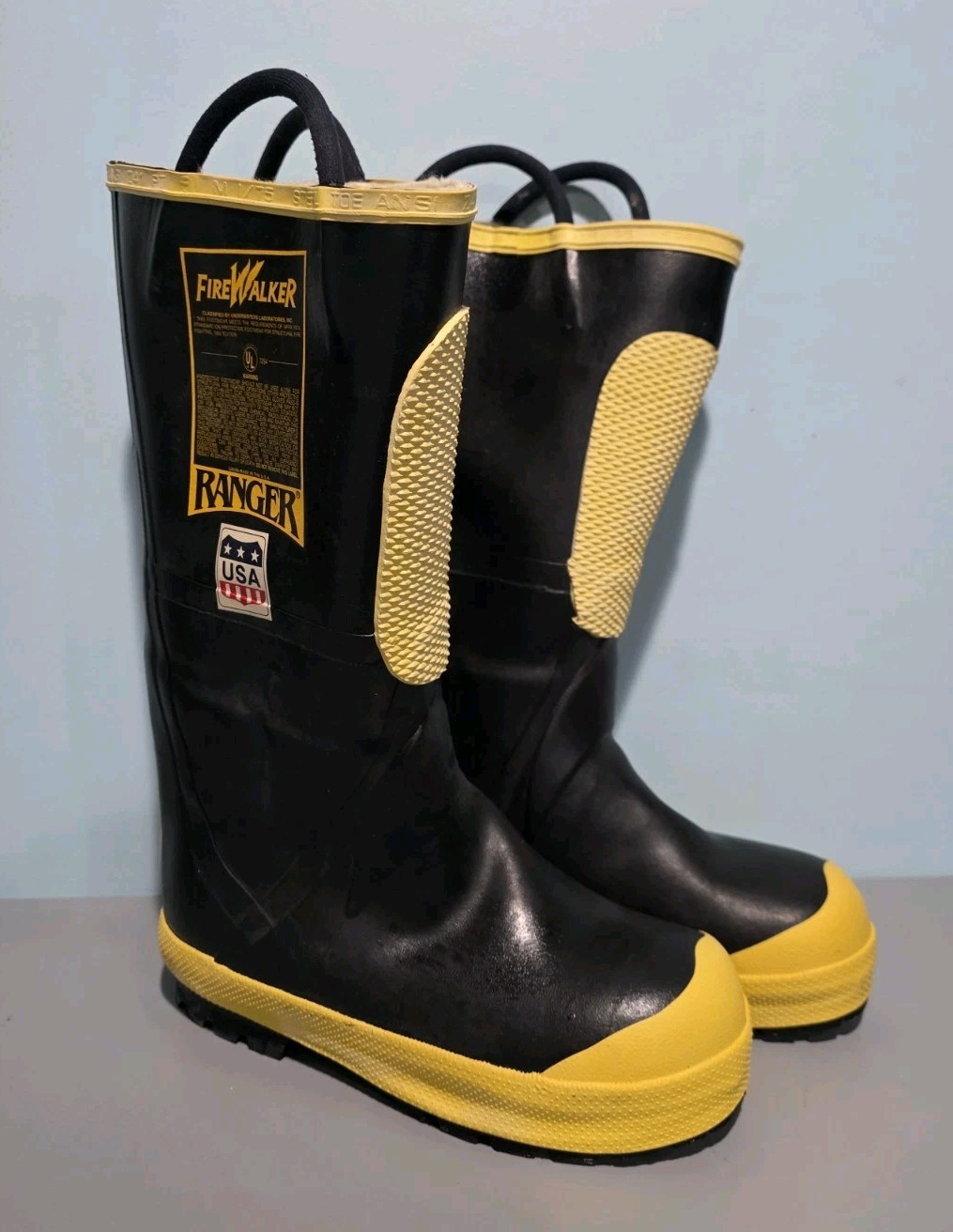 Vintage Ranger Firewalker Steel Toe Firefighter Boots USA Made Size 9M 1992 NOS