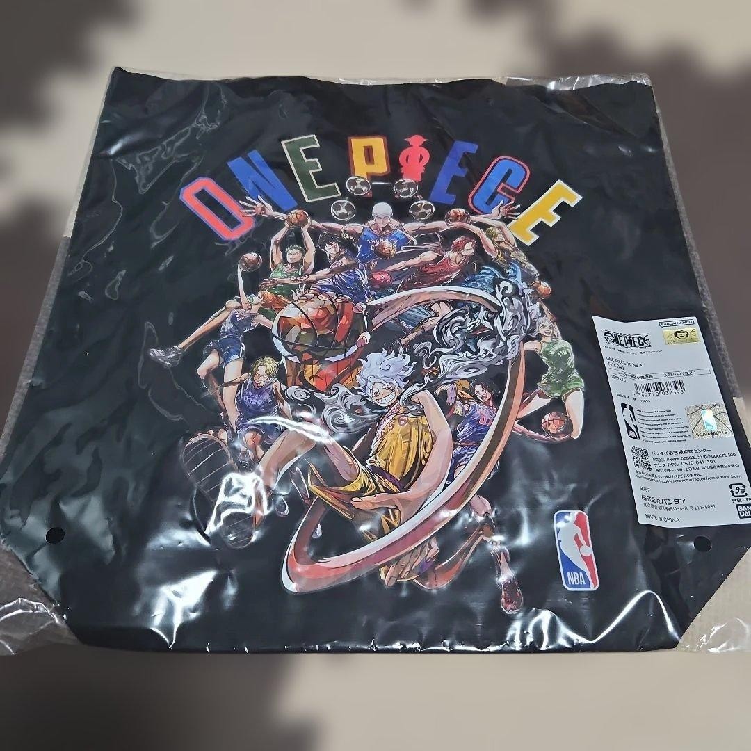 NEW Limited ONE PIECE x NBA Tote Bag Official Collaboration Cotton Japan