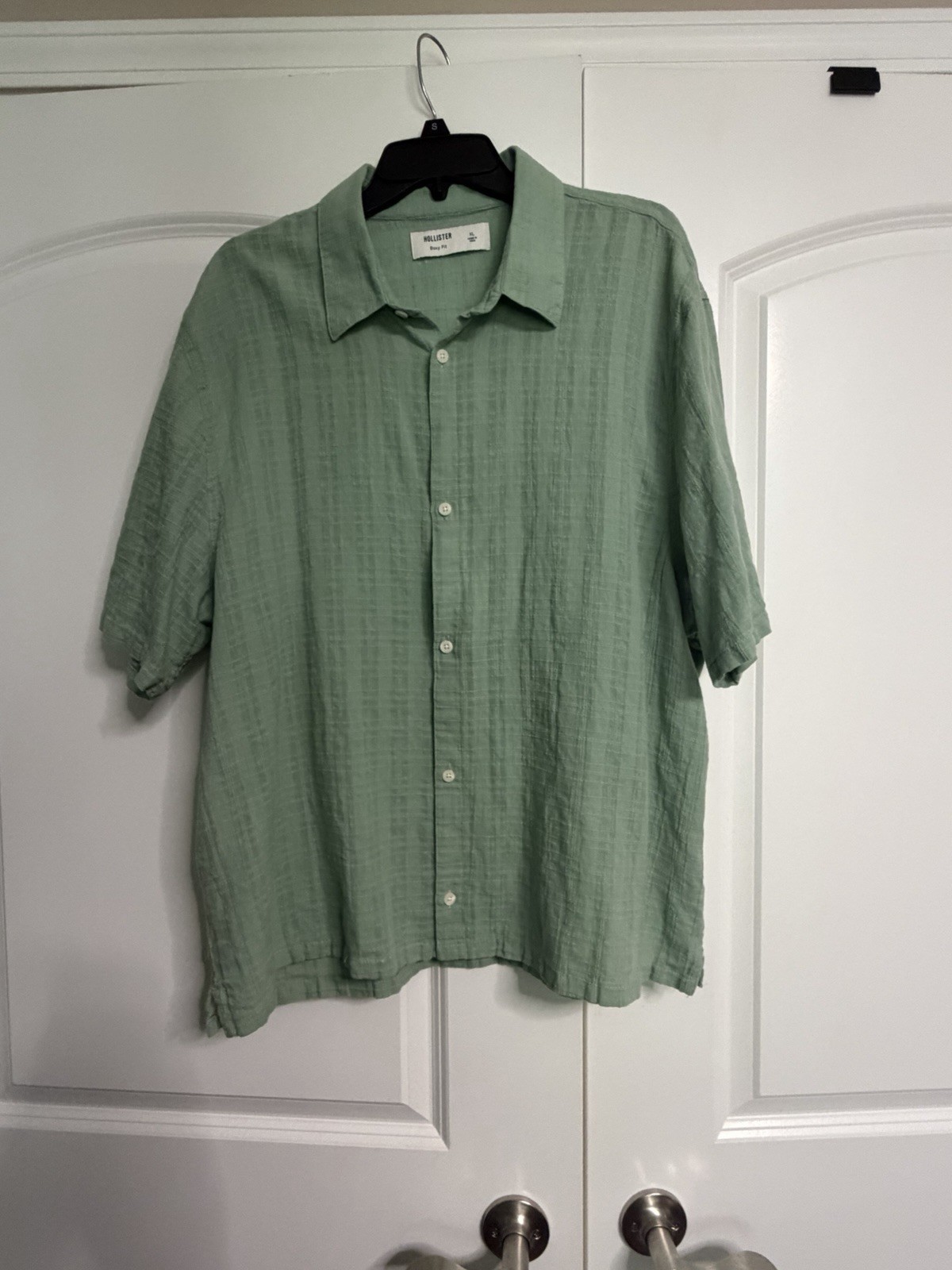 Hollister Green Button Up