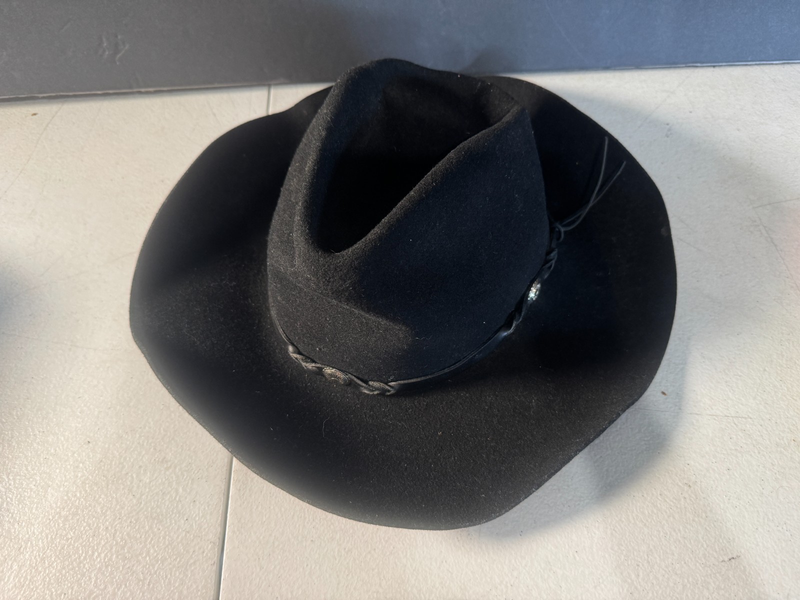 Vintage Eddy Bros Black Wool Felt \ Vintage Eddy Bros Black Wool Felt \