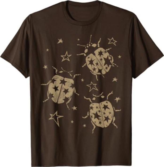 Cute Ladybug y2k Grunge 2000s Alt 90s Vintage Star Dots Teen T-Shirt Cute Ladybug y2k Grunge 2000s Alt 90s Vintage Star Dots Teen T-Shirt