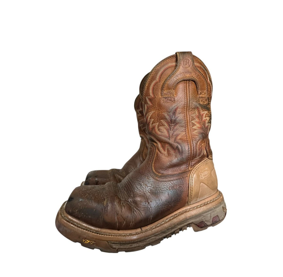 Justin Original Workboots Montana Waterproof Nano Composite Toe 10 D Distressed