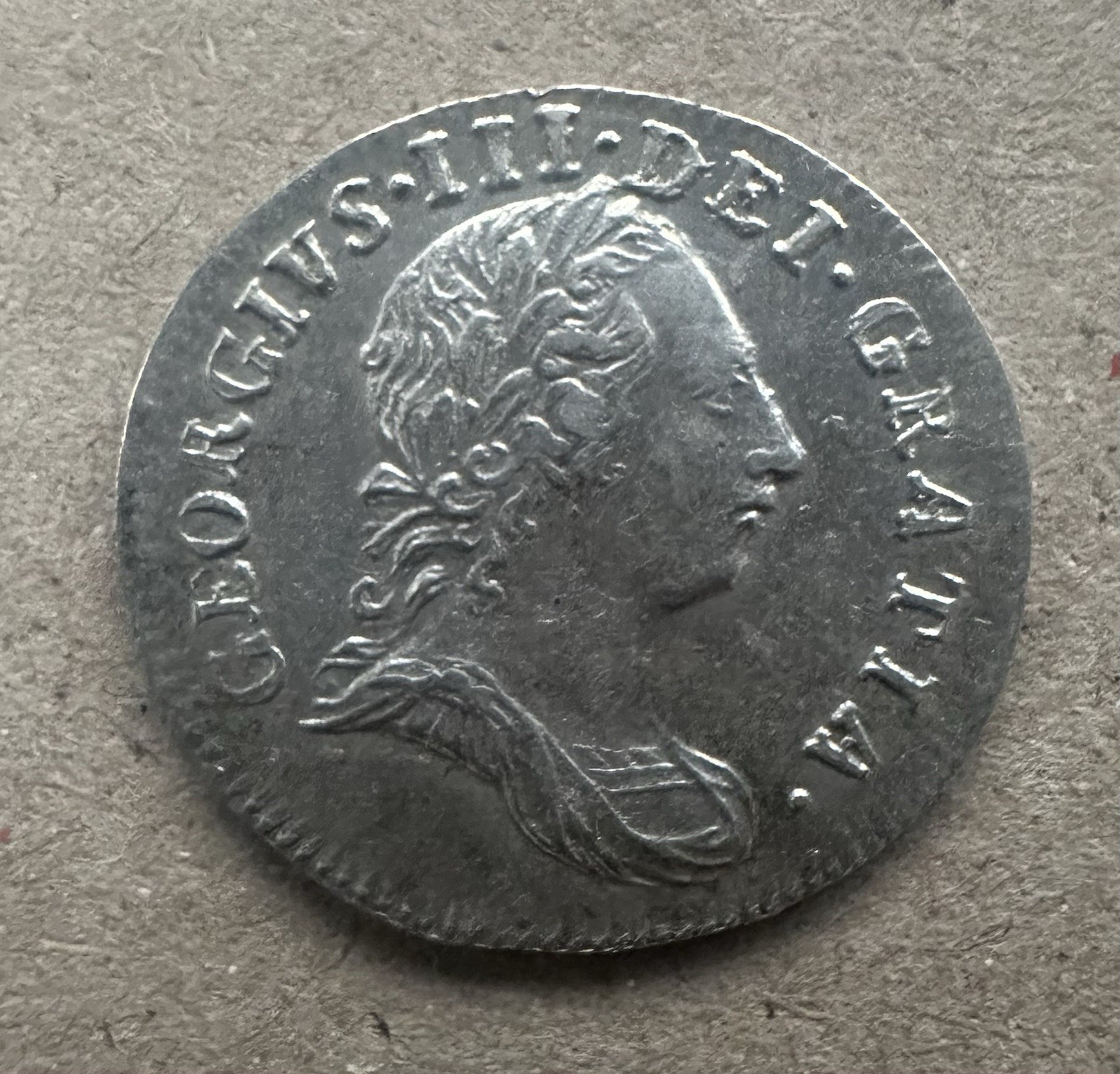 1762 George III Great Britain Silver Maundy Threepence Three Pence 3P
