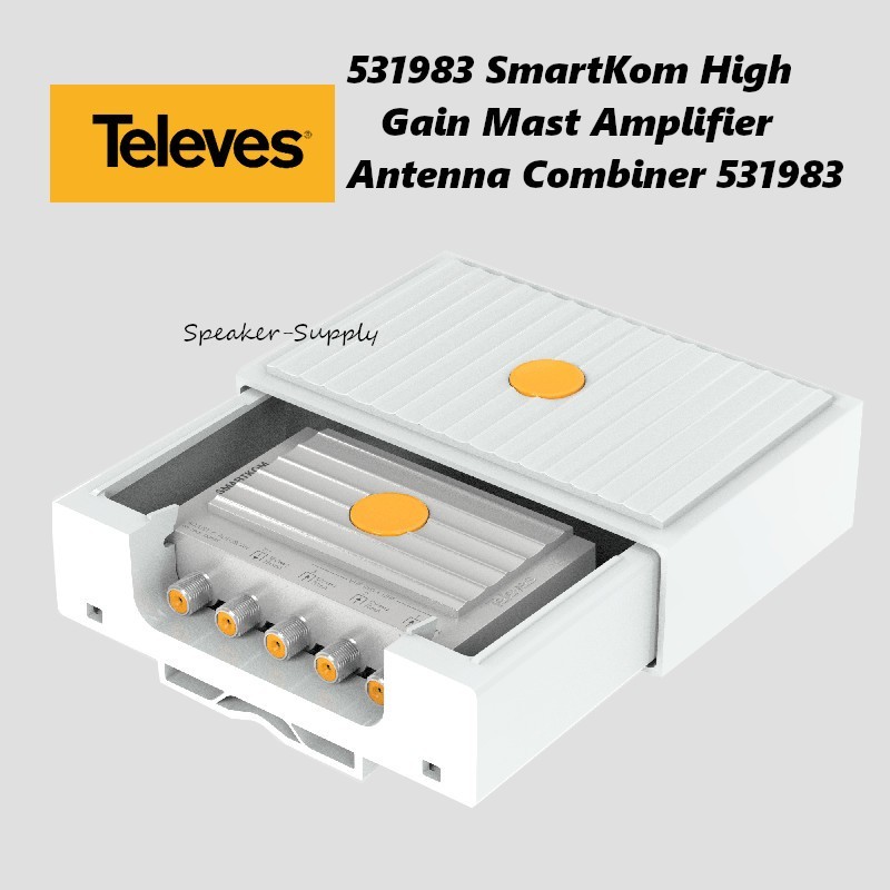 Televes 531983 SmartKom High Gain Mast Amplifier Antenna Combiner