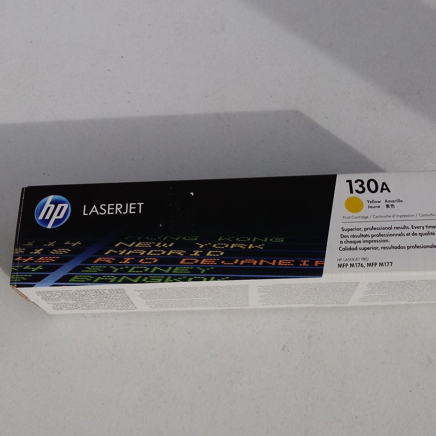 Genuine HP 130A CF352A Yellow Toner Cartridge Laserjet Pro MFP M176 M177. NEW Genuine HP 130A CF352A Yellow Toner Cartridge Laserjet Pro MFP M176 M177. NEW