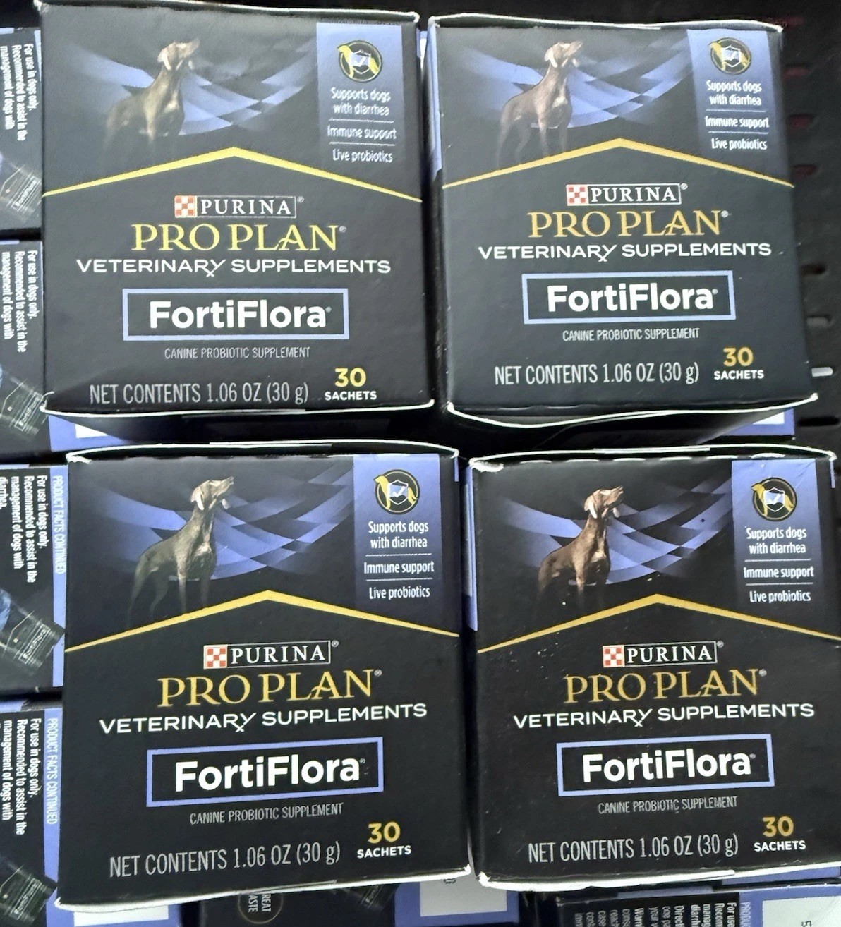 Lot Of 4 Boxes PURINA Forti Flora PRO PLAN Probiotic Suppliments 120 Sachets