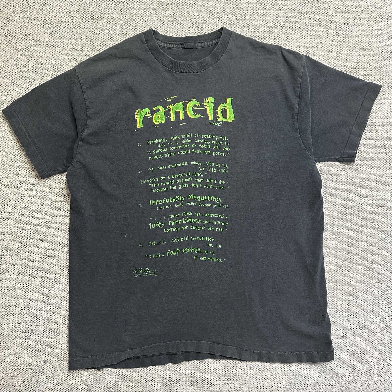 Vintage 90’s Rancid Punk Rock Band Life Won’t Wait Tour T Shirt Size XL Vintage 90’s Rancid Punk Rock Band Life Won’t Wait Tour T Shirt Size XL