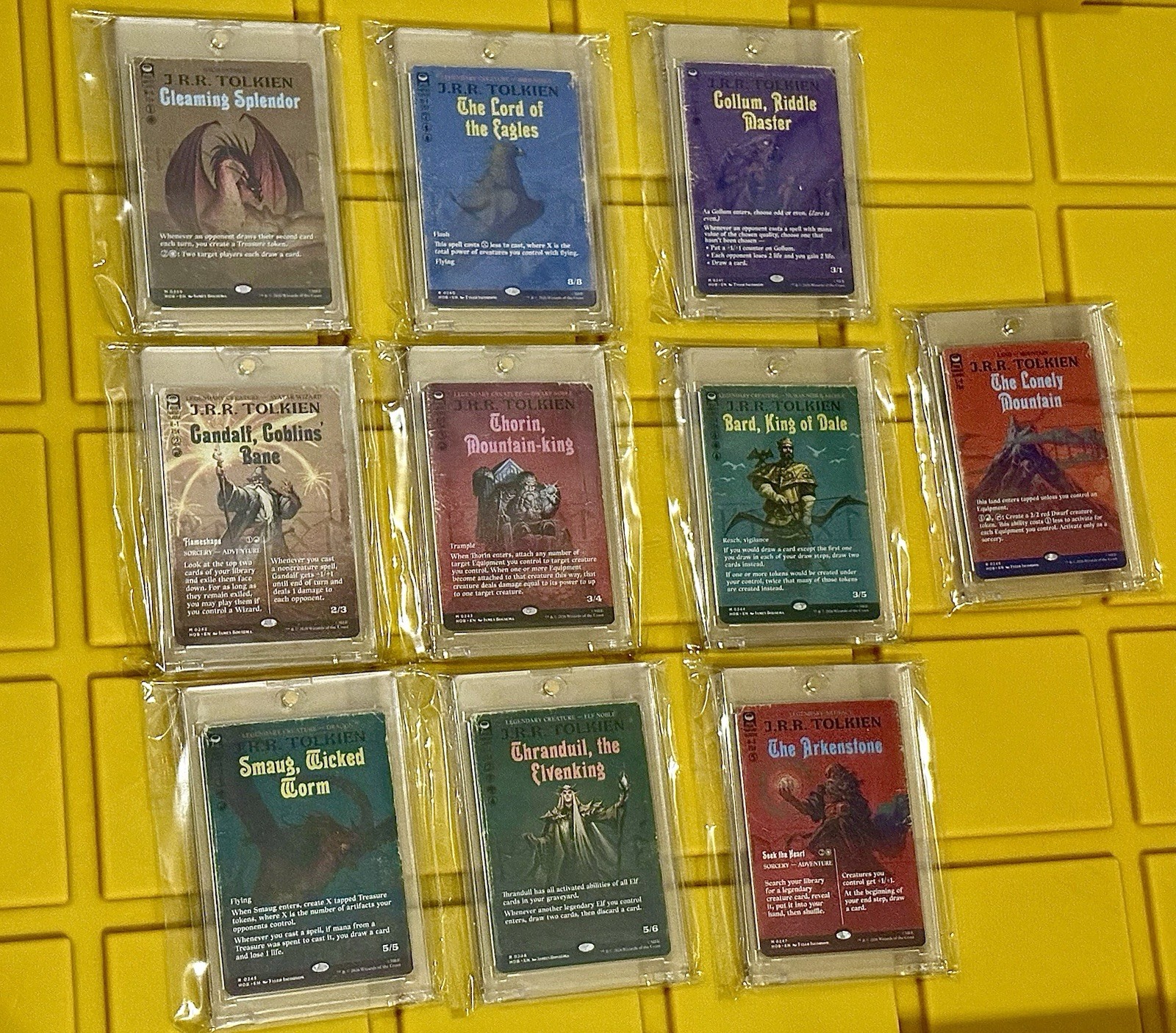 MTG The Hobbit Story Bookcover Set Of 10 Complete Non-foil NM Smaug Gandalf MTG The Hobbit Story Bookcover Set Of 10 Complete Non-foil NM Smaug Gandalf