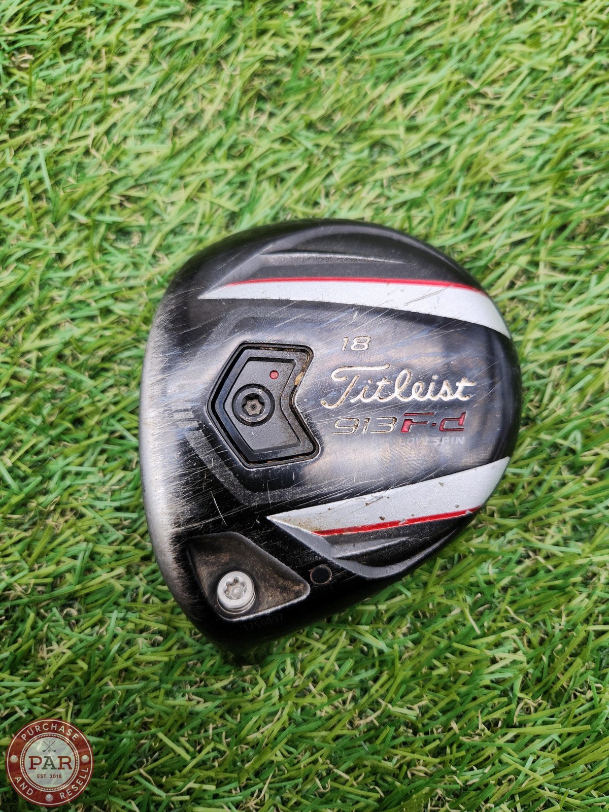 LEFTY 2012 TITLEIST 913FD 5 WOOD 18* CLUBHEAD ONLY FAIR