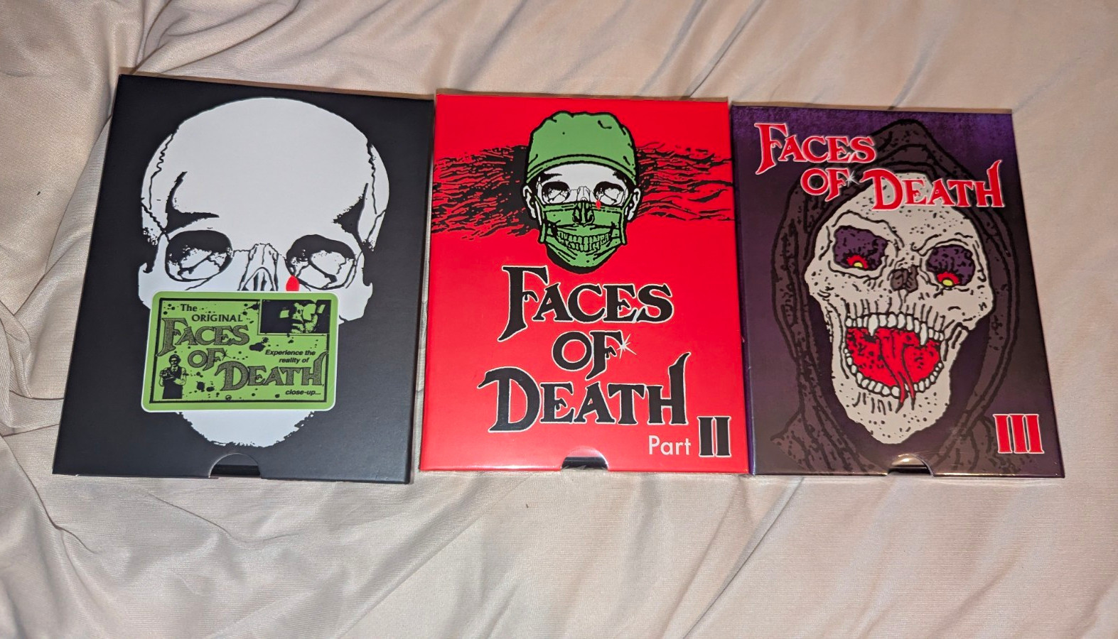 Faces Of Death 1-3 Collectors Editions Rare OOP New + Unmasking The Idol