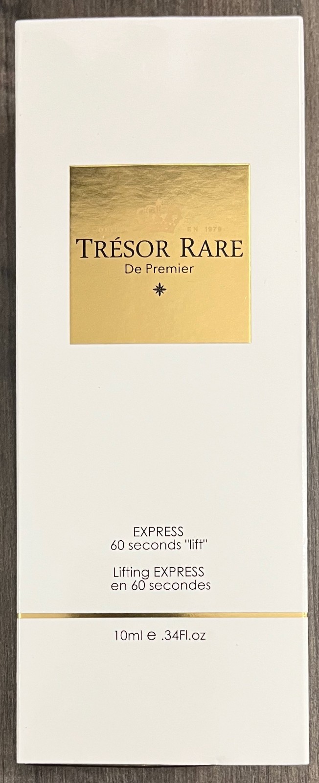 Tresor Rare Express 60 Second Lift 10ml .34oz Facial Serum New Sealed in Box