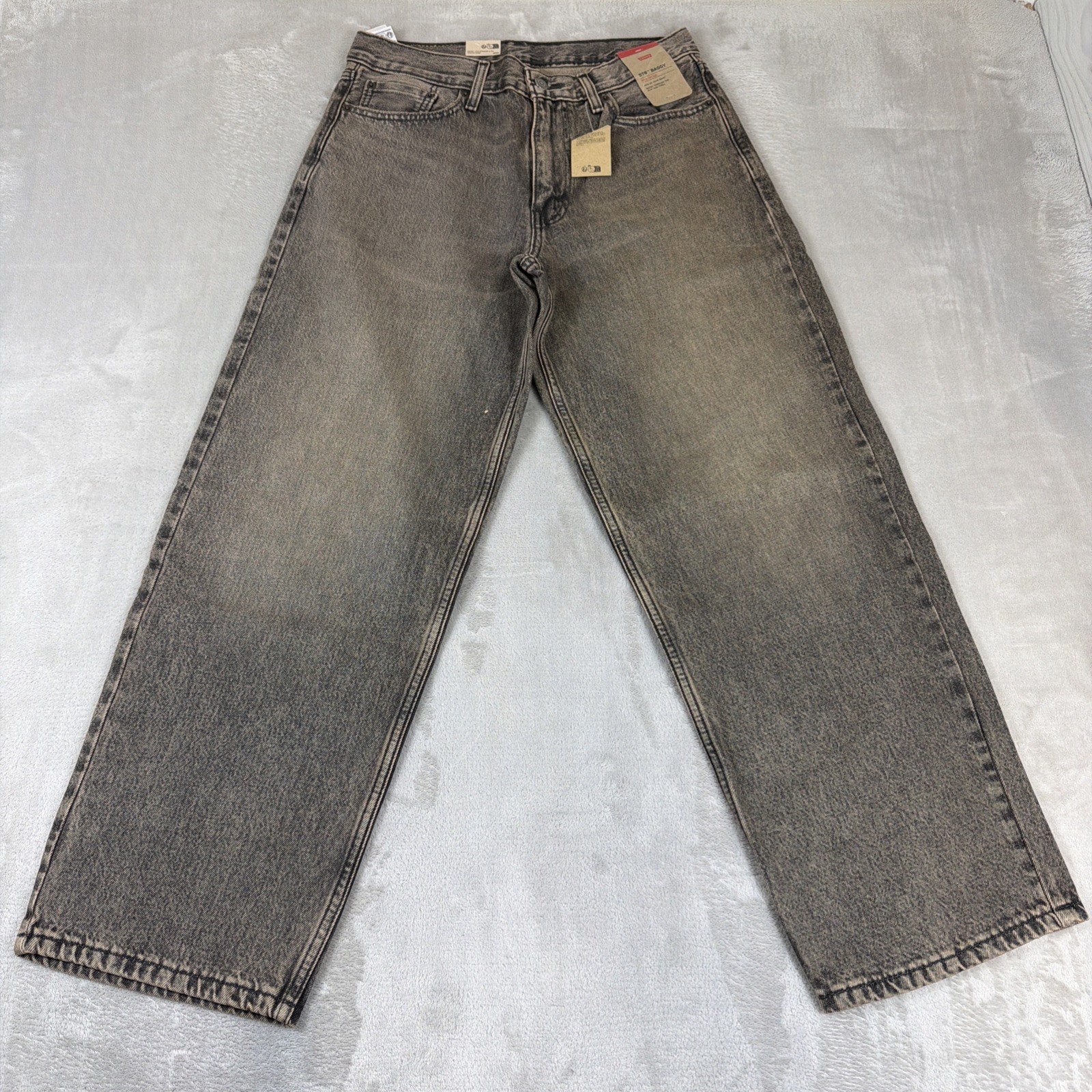 Levi\'s 578 Baggy Denim Jeans Men\'s Size 30x30 Gray Cotton Y2K
