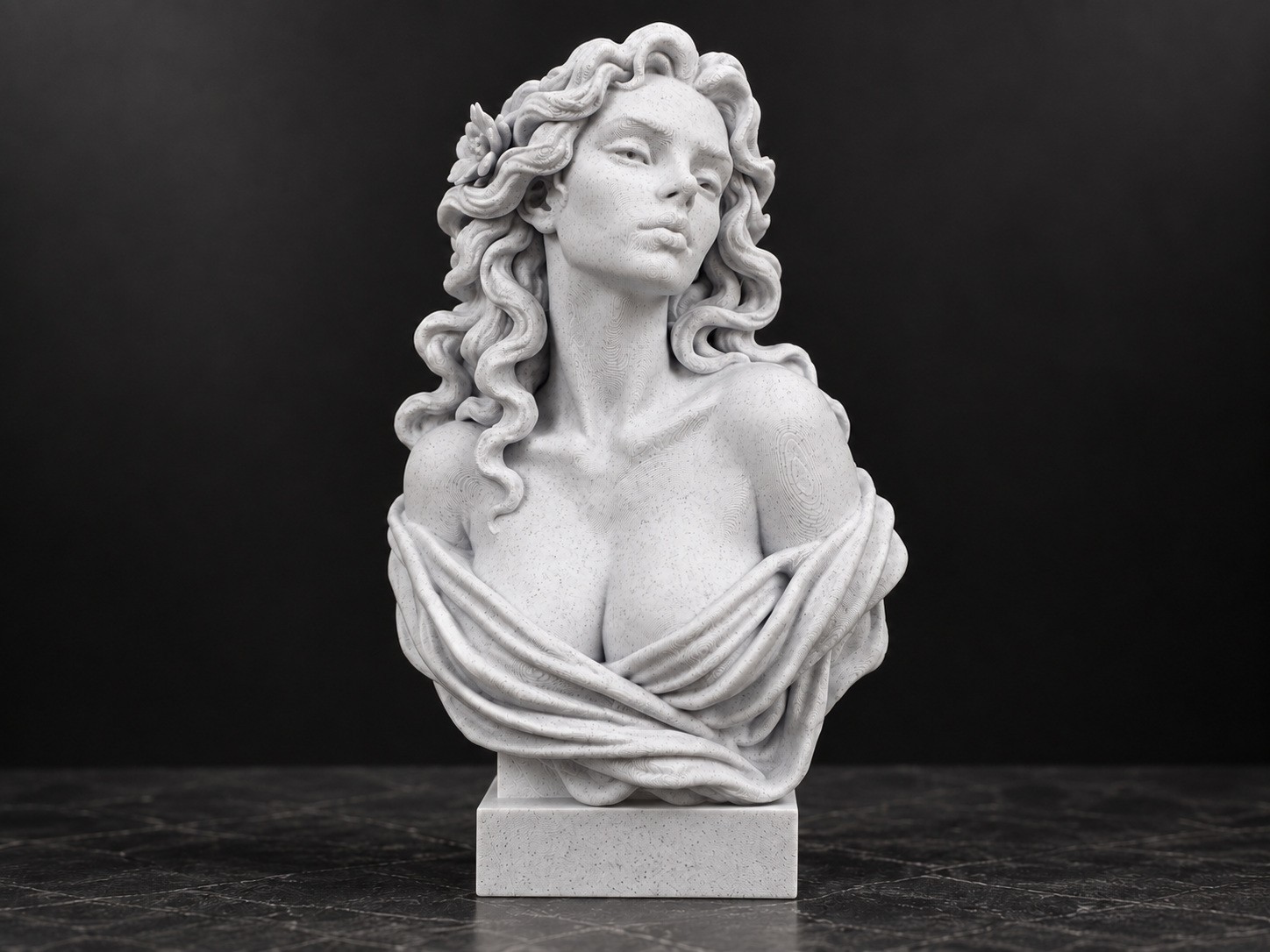 Aphrodite Greek Goddess Bust Statue Classical Sculpture Shelf Wall Decor