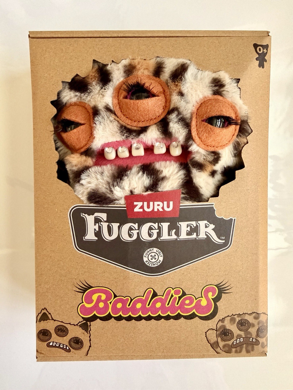 NEW ZURU Fuggler Baddies Annoyed Alien Leopard Funny Ugly Monster Plush Toy NEW ZURU Fuggler Baddies Annoyed Alien Leopard Funny Ugly Monster Plush Toy