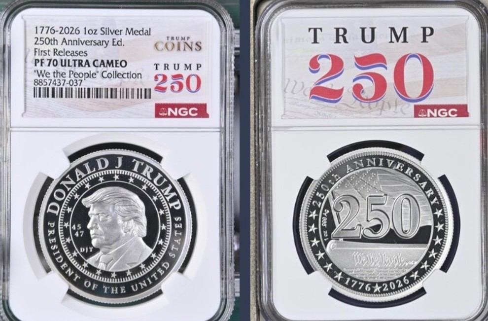 1776-2026 PRESIDENT TRUMP “We The People” 1 Oz SILVER MEDAL  NGC PF70 - FR 🇺🇸