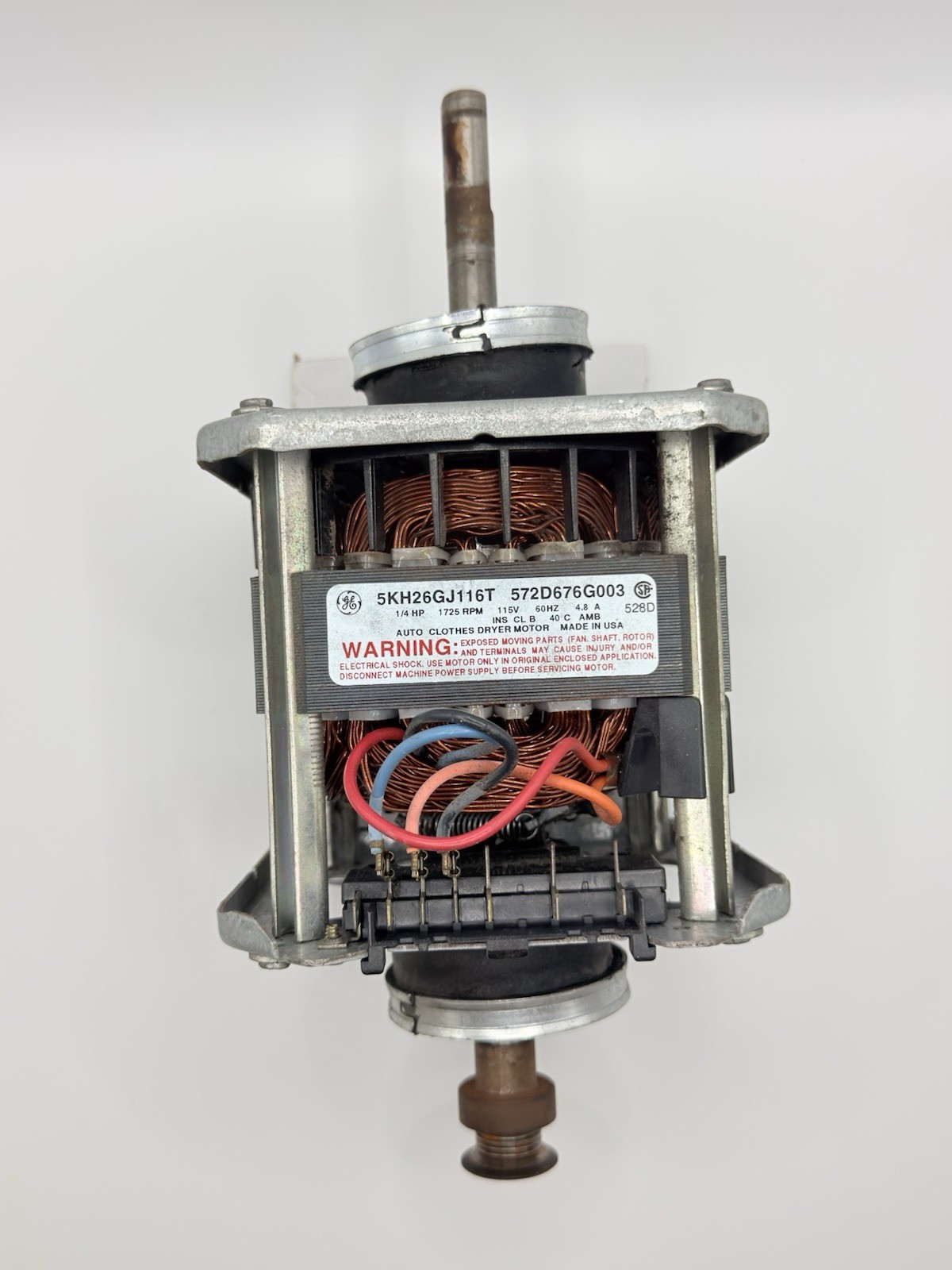 GE Dryer Motor 5KH26GJ116T 572D676G003 WE17M22 WE17M0022 WE17M31 GE Dryer Motor 5KH26GJ116T 572D676G003 WE17M22 WE17M0022 WE17M31