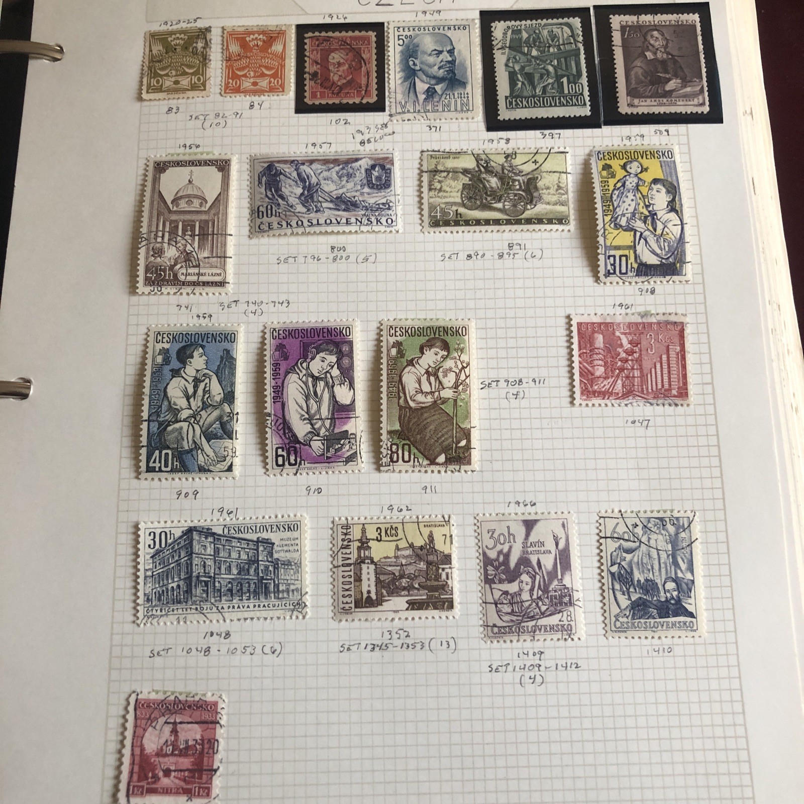 Czechoslovakia Collection 1920-1990 Value OVER $ $400.0 155 Stamps Czechoslovakia Collection 1920-1990 Value OVER $ $400.0 155 Stamps