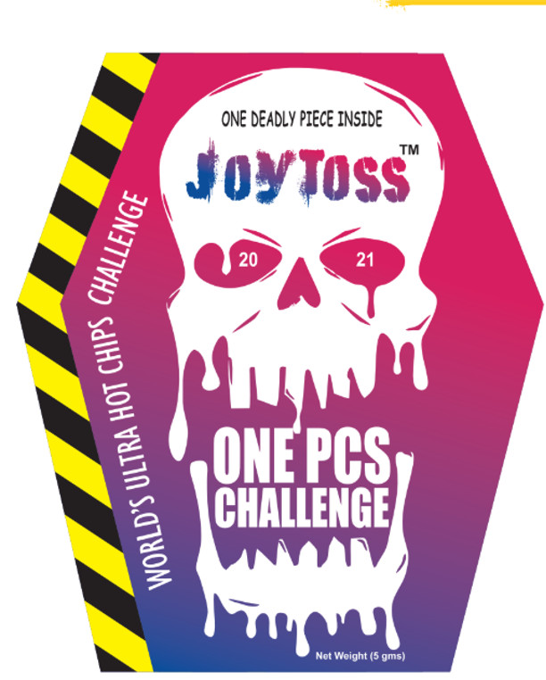 JOY TOSS Ultra Hot Chip – Extremely Spicy Snack (pack of 40) 
