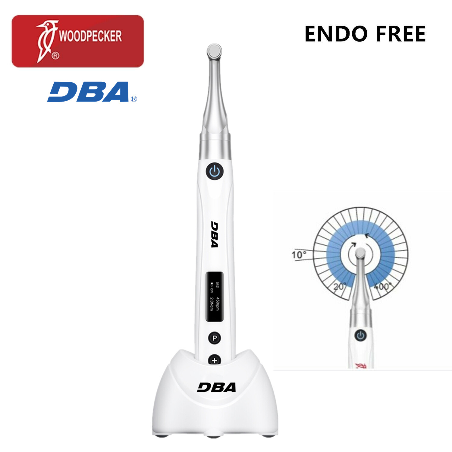 Woodpecker Dental Endo Motor ENDO FREE EndoMatic Ai Motor + Apex Locator Files