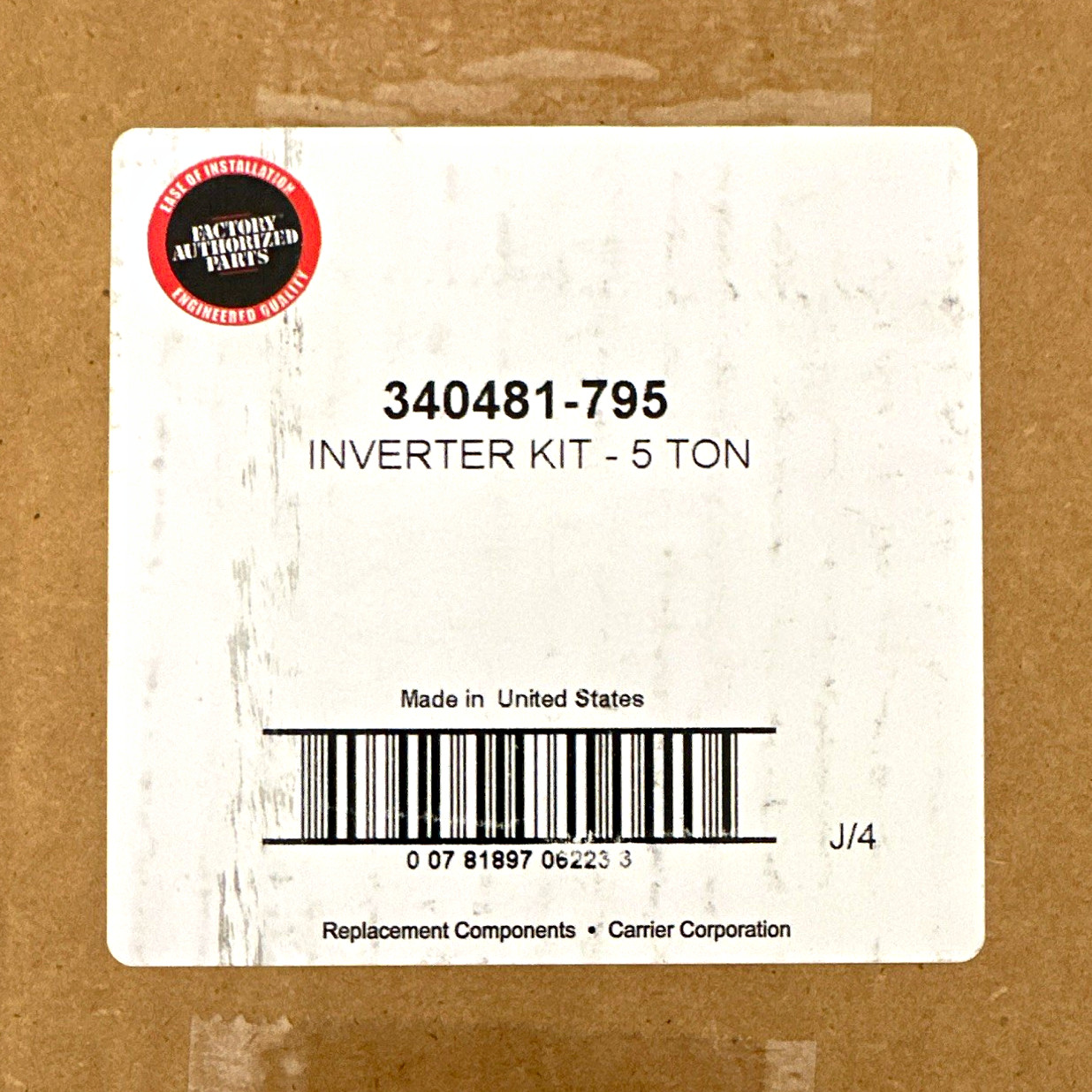 Carrier Inverter Kit Model/MPN 340481-795 5 Ton