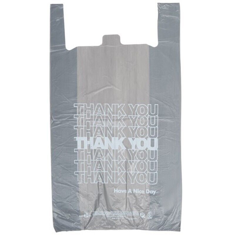 Bags Extra Large 18 x 8x 32 Gray ThankYou 0.7Mil Plastic Grocery Shopping Bags Bags Extra Large 18 x 8x 32 Gray ThankYou 0.7Mil Plastic Grocery Shopping Bags